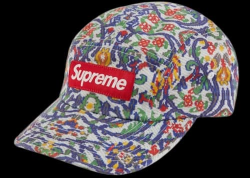 Supreme Washed Chino Twill Camp Cap (SS23) Tapestry