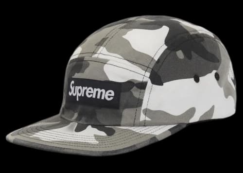 Supreme Washed Chino Twill Camp Cap (SS26) Snow Camo