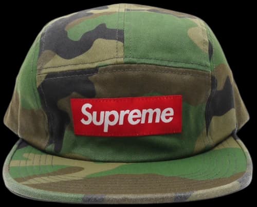 Supreme Washed Chino Twill Camp Cap Woodland Camo