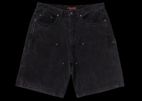 Supreme Washed Corduroy Double Knee Painter Short Black