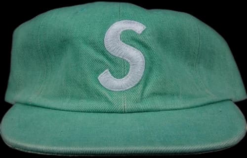 Supreme Washed Denim S Logo 6 Panel Mint