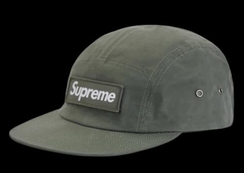 Supreme Waxed Cotton Camp Cap (FW23) Olive
