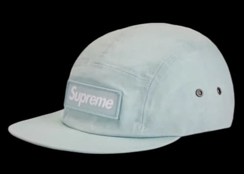 Supreme Waxed Cotton Camp Cap (FW23) Ice