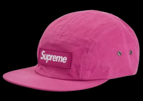 Supreme Waxed Cotton Camp Cap (FW23) Magenta
