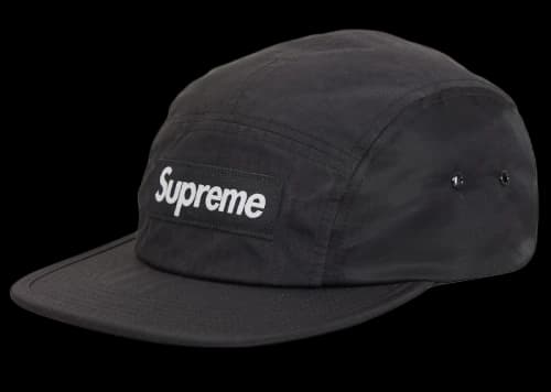Supreme Waxed Ripstop Camp Cap Black
