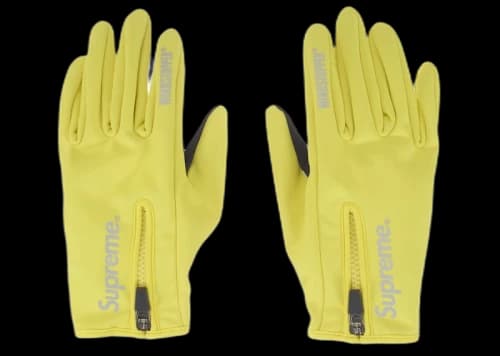 Supreme WINDSTOPPER Zip Gloves (FW25) Yellow