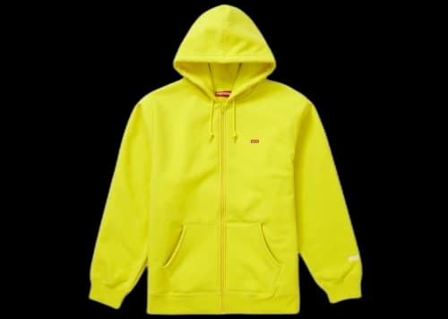 Supreme WINDSTOPPER Zip Up Hooded Sweatshirt (FW19) Bright Yellow