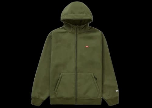 Supreme WINDSTOPPER Zip Up Hooded Sweatshirt (FW22) Dark Olive
