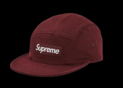 Supreme Wool Camp Cap (FW18) Burgundy