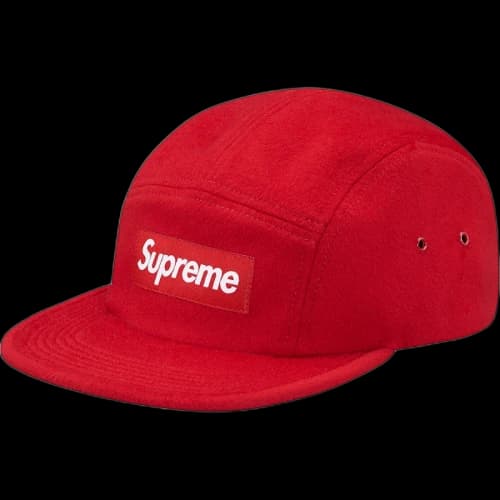 Supreme Wool Camp Cap Red