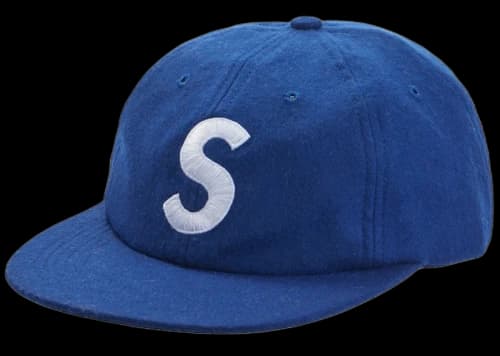 Supreme Wool S Logo 6-Panel FW19 Navy