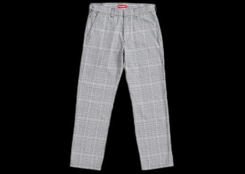 Supreme Work Pant (SS19) Black Plaid