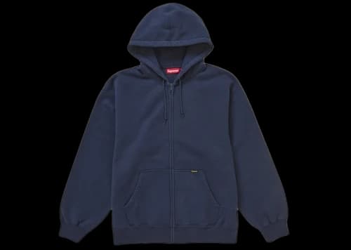 Supreme Work Zip Up Hooded Sweatshirt Navy