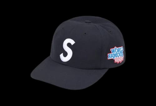 Supreme World Famous S Logo 6-Panel 'Navy' (SS25)