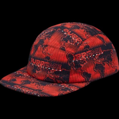 Supreme World Famous Taped Seam Camp Cap Red