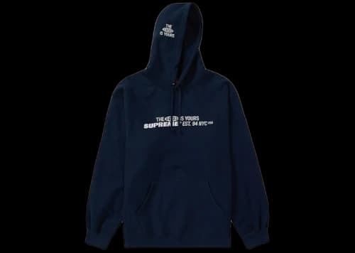 Supreme World Is Yours Hooded Sweatshirt Navy