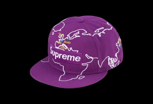 Supreme Worldwide Box Logo New Era Purple (FW23)