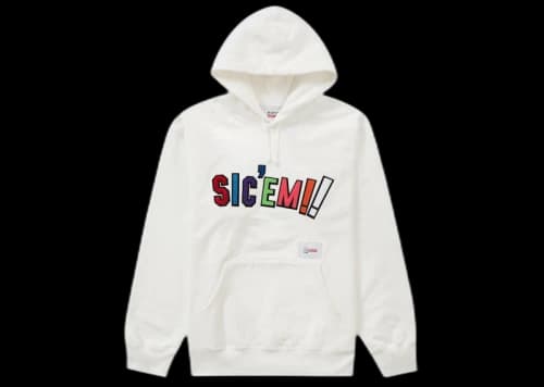 Supreme WTAPS Sic’em! Hooded Sweatshirt White