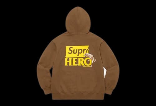 Supreme x ANTIHERO Hooded Sweatshirt Brown (SS22)