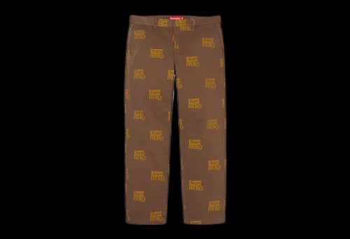 Supreme x ANTIHERO Work Pant Brown (SS22)