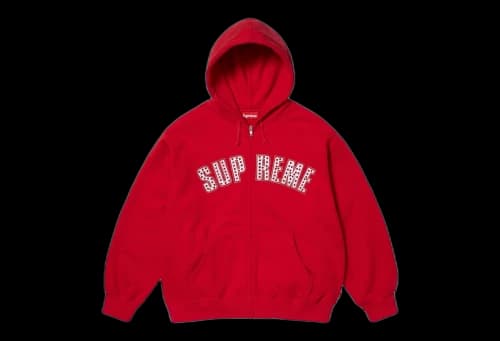 Supreme x B.B. Simon Zip Up Hooded Sweatshirt 'Red' (SS25)