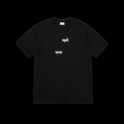 Supreme x Comme des Garçons CDG SHIRT Split Box Logo T-Shirt Tee Black (FW18)