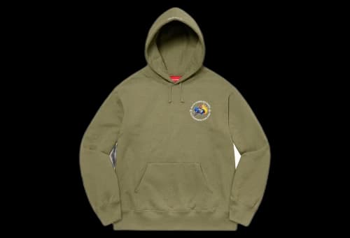 Supreme x Duck Down Music Hooded Sweatshirt Light Olive (FW22)
