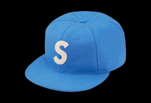 Supreme x Ebbets S Logo Fitted 6-Panel Light Blue (SS23)