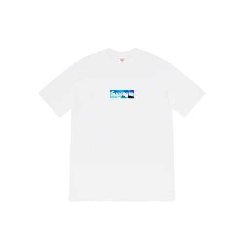 Supreme x Emilio Pucci Box Logo Tee White Blue (SS21)