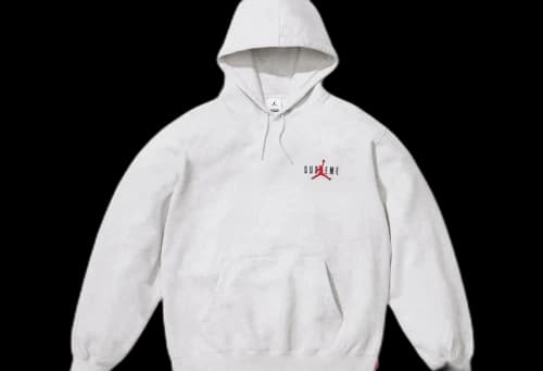 Supreme x Jordan Hooded Sweatshirt 'White' (FW24)