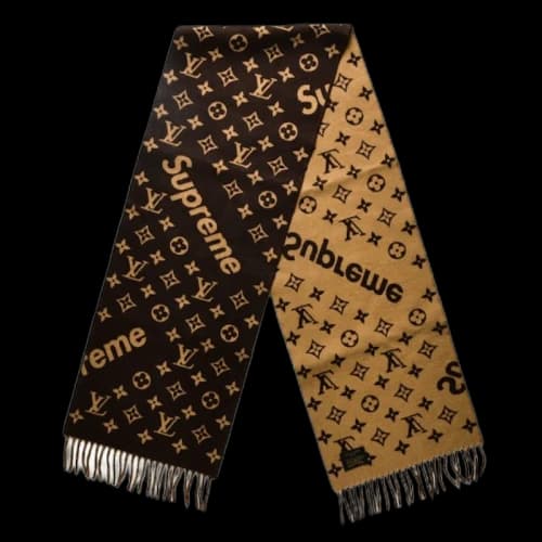 Supreme x Louis Vuitton Monogram Scarf Brown
