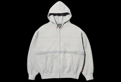 Supreme x Marithé + François Girbaud Zip Up Hooded Sweatshirt 'Heather Grey' (SS25)