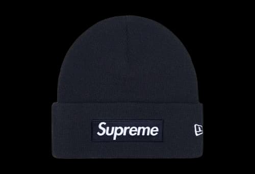 Supreme x New Era Box Logo Beanie 'Navy' (FW25)