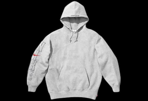 Supreme x Nike Hooded Sweatshirt Heather Grey (SS24)