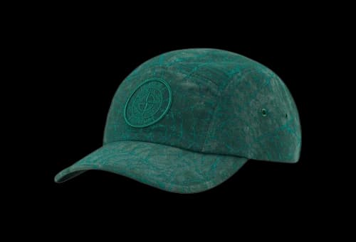 Supreme x Stone Island Camp Cap Dark Green (FW23)