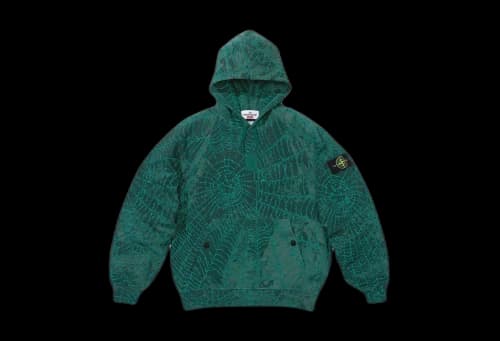 Supreme x Stone Island Hooded Sweatshirt Dark Green (FW23)