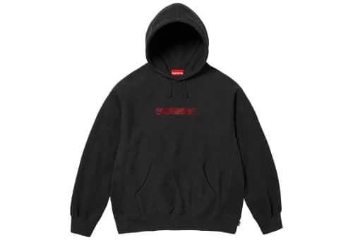 Supreme x Swarovski Motion Logo Hooded Sweatshirt 'Black' (FW25)