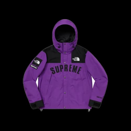 Supreme x The North Face Arc Logo Mountain TNF Parka Jacket Purple (SS19)