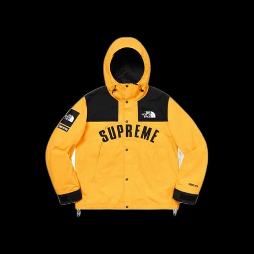 Supreme x The North Face Arc Logo Mountain TNF Parka Jacket Yellow (SS19)