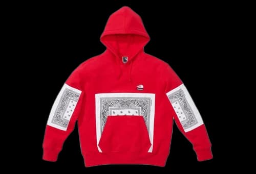 Supreme x The North Face® Bandana Hooded Sweatshirt Red (SS22)
