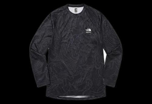 Supreme x The North Face® Base Layer L/S Top Black Dragon (FW22)
