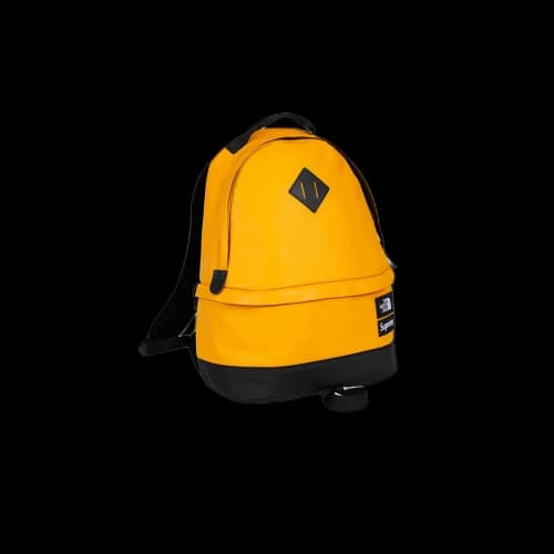 Supreme x The North Face Leather Day Pack TNF Backpack Yellow (FW17)