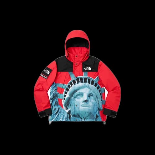 Supreme x The North Face Statue of Liberty TNF Mountain Jacket Red (FW19)