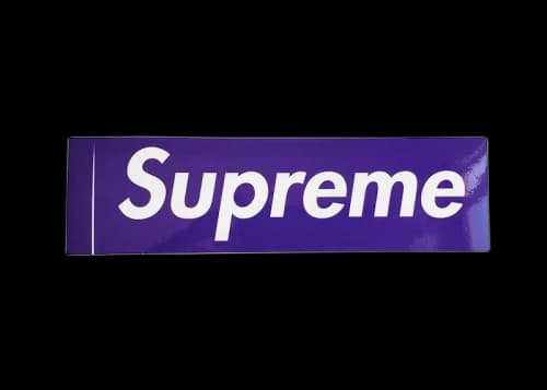Supreme x Three 6 Mafia Purple Box Logo Sticker
