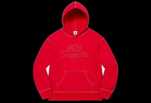 Supreme x Timberland Hooded Sweatshirt Red (SS23)