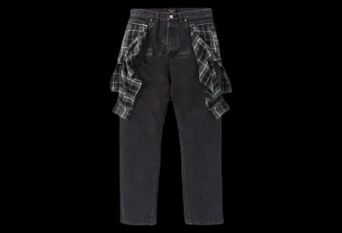 Supreme x Undercover Layered Jean Washed Black (SS23)