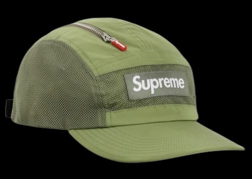 Supreme Zip Mesh Camp Cap (FW20) Olive