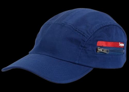 Supreme Zip Pocket Camp Cap Navy
