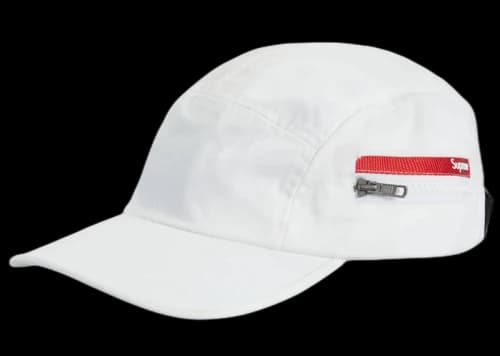 Supreme Zip Pocket Camp Cap White