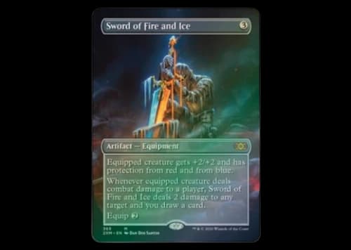 Sword of Fire and Ice Magic: The Gathering TCG Double Masters Box Toppers Mythic #365 (Ungraded)
